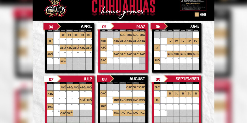 2024 Chihuahuas Home Schedule MiLB - Chihuahua Vaccination Schedule