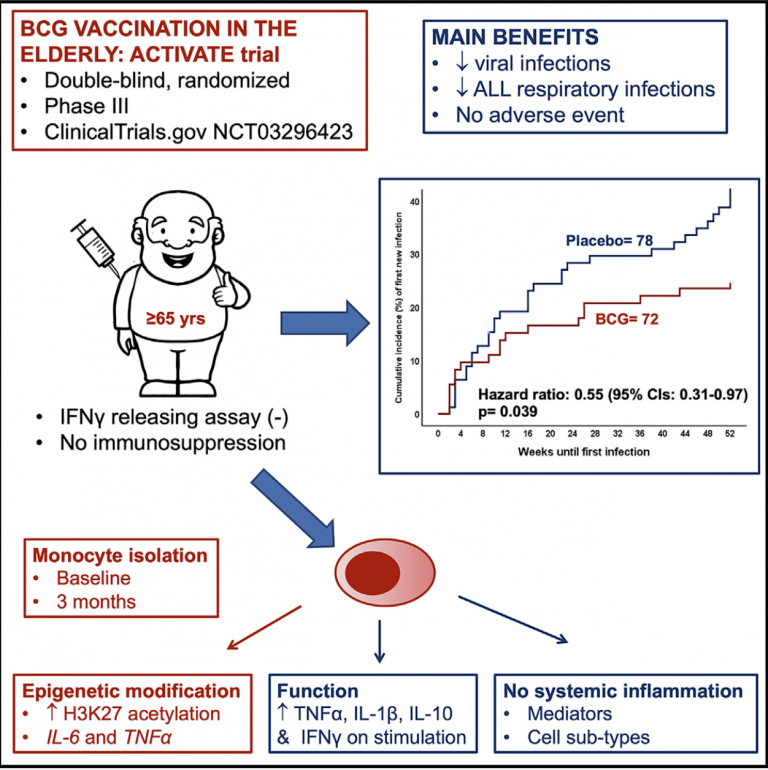 BCG Vaccination Reduces Infection In The Elderly Immunopaedia - Bcg Vaccine Dose Schedule