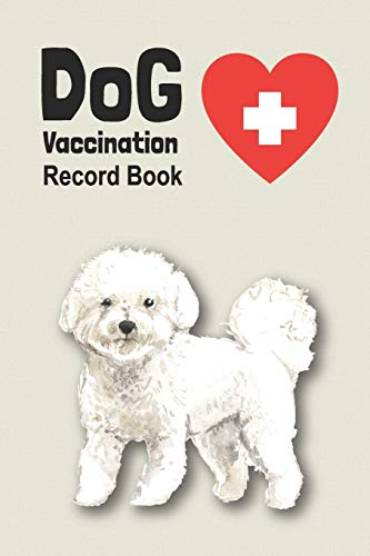 Dog Vaccination Record Book Handy Notebook With Bichon Frise Cover  - Bichon Frise Vaccination Schedule