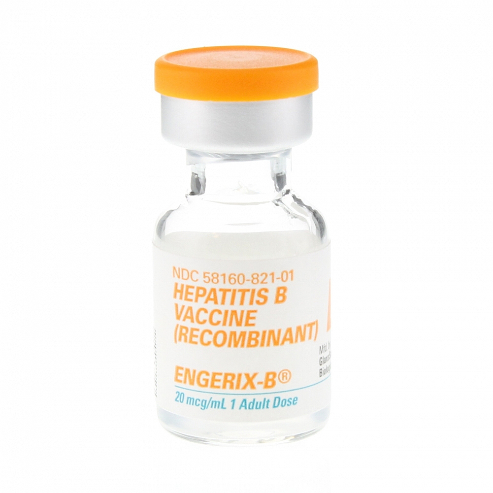 Engerix Hepatitis B Vaccine Adult 20 Mcg mL 1 ML SDV 10 Pk - Hep B Vaccine Schedule For Adults Engerix