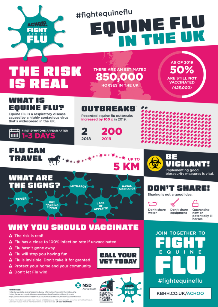 Fighting Equine Flu In The UK Infographic Parkside Vets Equine - Horse Flu Vaccine Schedule