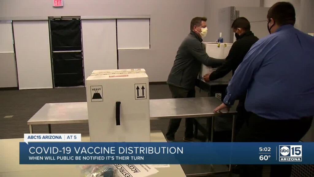 First COVID 19 Vaccines Arrive In Maricopa County - Maricopa County Vaccine Schedule