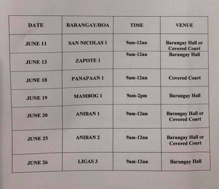 FREE RABIES VACCINATION SCHEDULE FOR THE MONTH OF JUNE 2019 Bacoor  - Anti Rabies Vaccine Dose Schedule