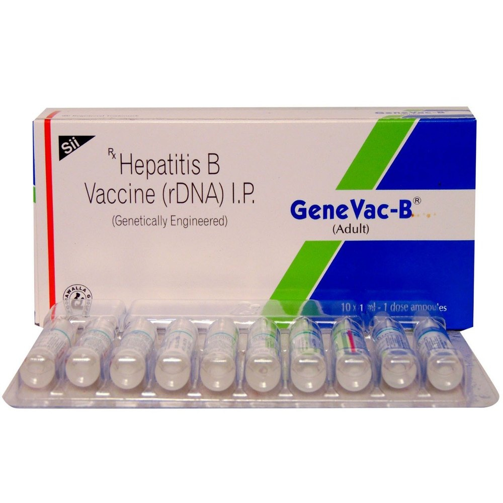 Genevac B Adult Hepatitis B Vaccine RDNA 1 Ml In 1 Ampoule At Rs  - Genevac B Vaccine Schedule