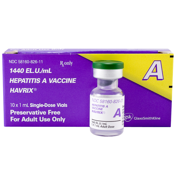 Havrix Hepatitis A Vaccine 1440 Elu mL Adult 1 ML PFS 10 Bx - Havrix 1440 Vaccine Schedule