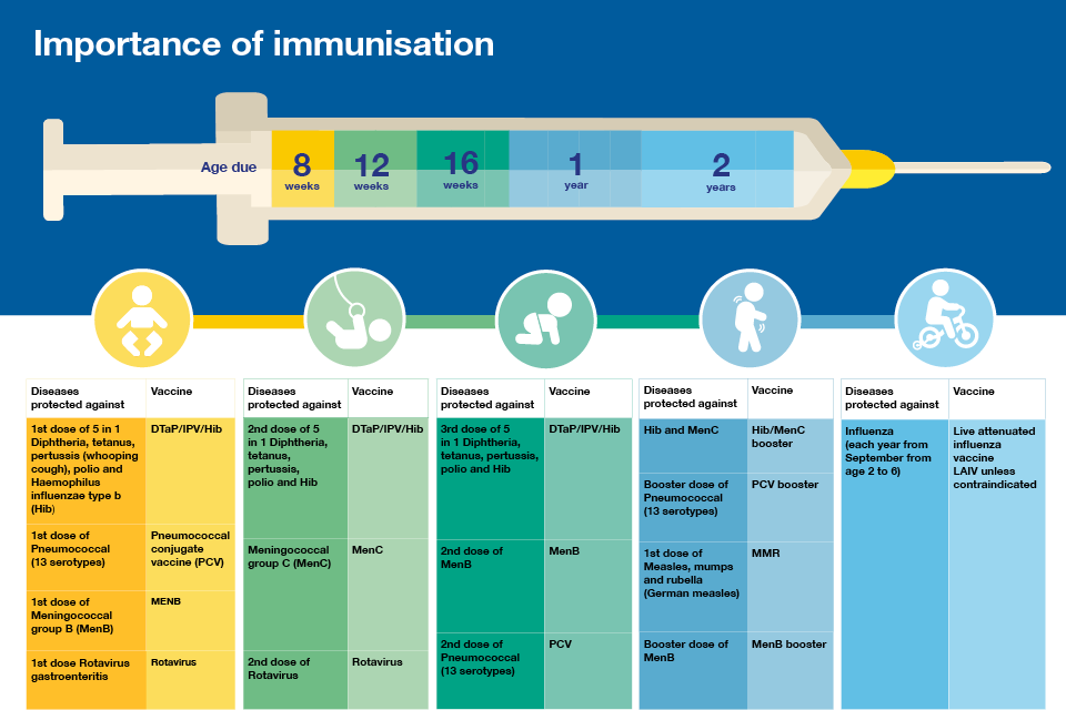 Health Matters Giving Every Child The Best Start In Life GOV UK - United Kingdom Vaccination Schedule