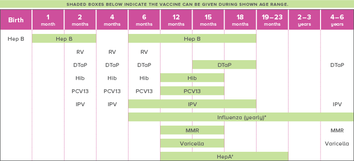 Immunization Schedule Vaccine Resources - Giant Pharmacy Schedule Vaccine