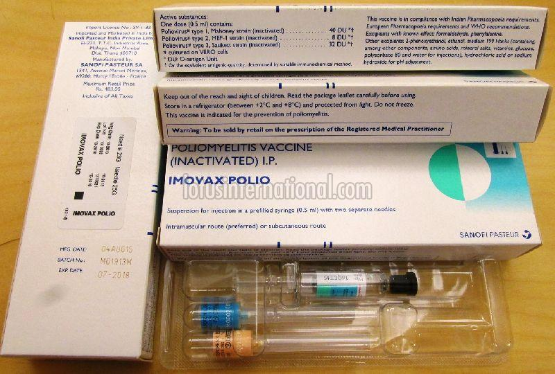 Imovax Polio Vaccine Exporters In Mumbai Maharashtra India By Lotus  - Imovax Vaccine Schedule