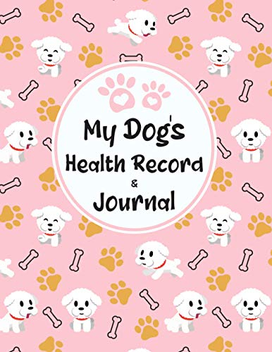 My Dog s Health Record Journal Cute Bichon Frise Medical Health  - Bichon Frise Vaccination Schedule