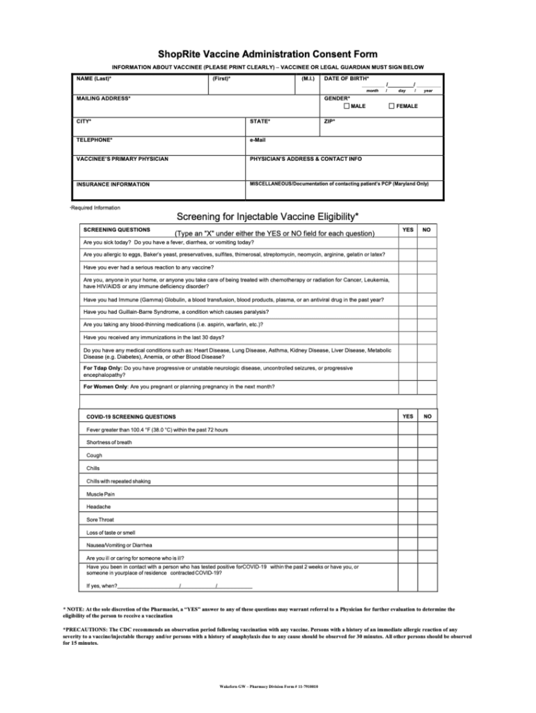 Shoprite Complete With Ease AirSlate SignNow - Shoprite Vaccine Scheduling