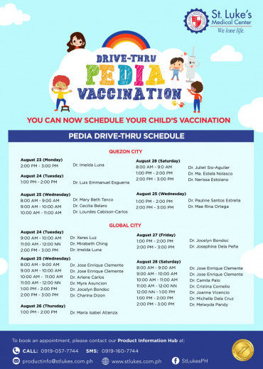 St Luke s Medical Center - St Luke'S Vaccine Schedule