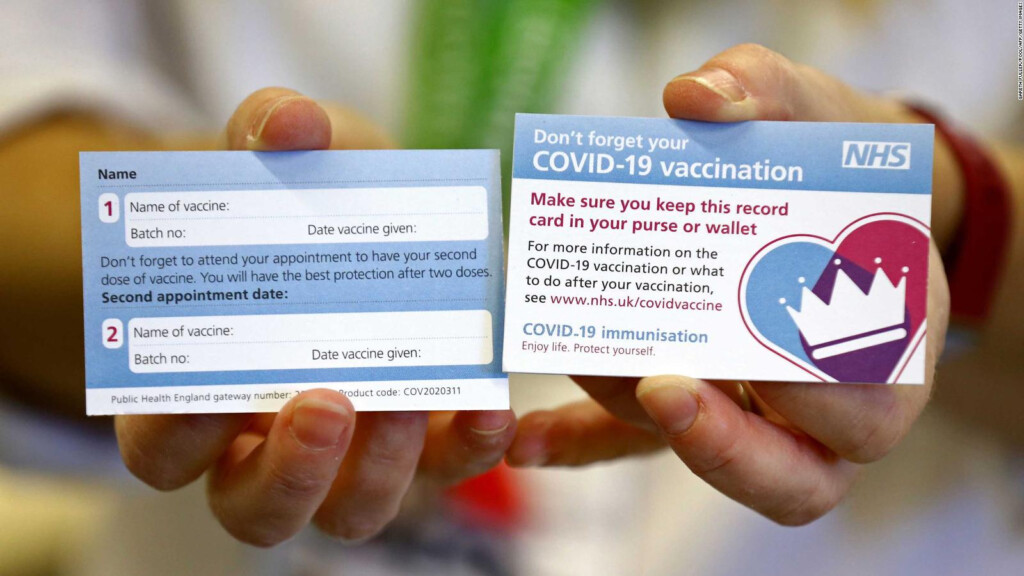 UK Covid 19 Vaccination Cards Will Remind People To Get A Second Dose CNN - England Vaccination Schedule