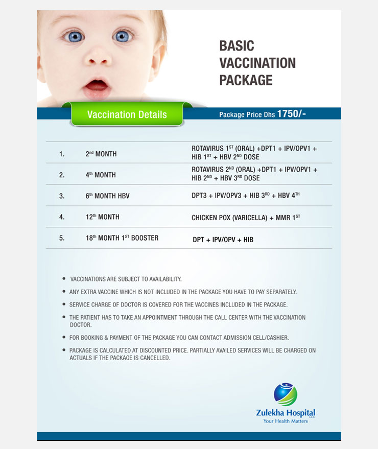 Vaccination Packages And Telemedicine Services In UAE - Vaccination Schedule In Uae