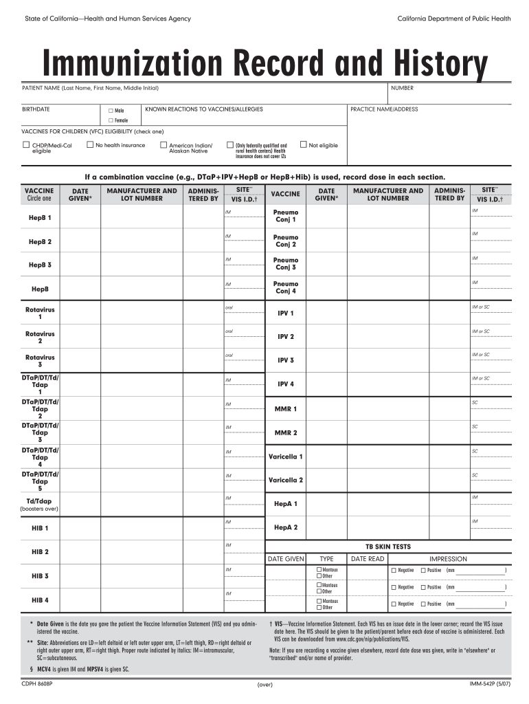 Yellow Immunization Card Pdf Fill Out Sign Online DocHub - Vaccination Schedule New Jersey